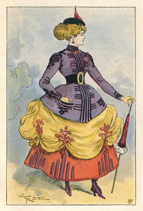 Framed Print : Walking Dress 1864 Framed Print : Walking Dress 1864