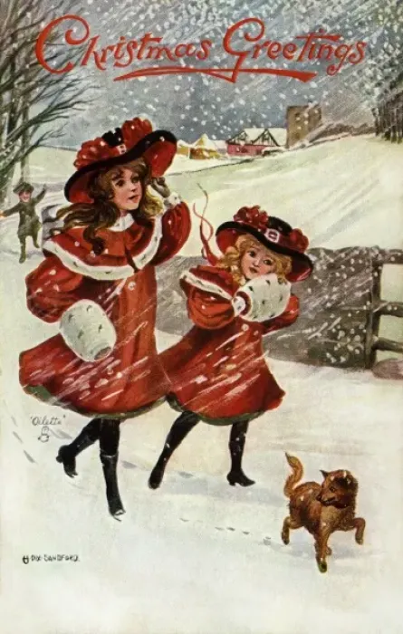 Framed Print : Walking throug h snow by Hilda Dix Sandford Framed Print : Walking throug h snow by Hilda Dix Sandford