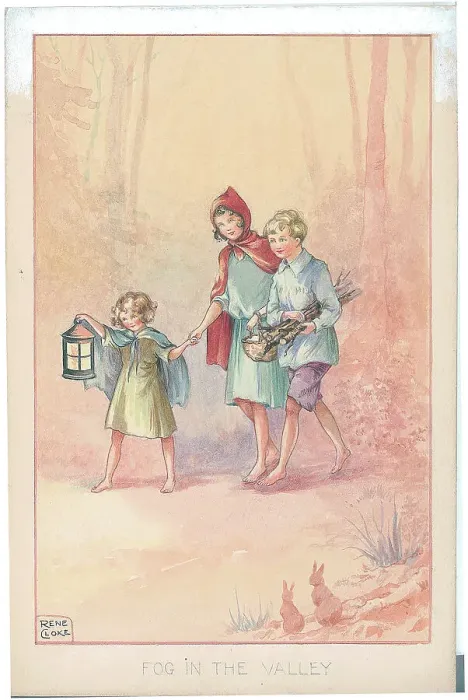 Framed Print : Three walking through the woods with lantern Framed Print : Three walking through the woods with lantern