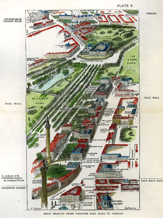 Framed Print : Walks of London - Charing Cross To Pimlico Framed Print : Walks of London - Charing Cross To Pimlico