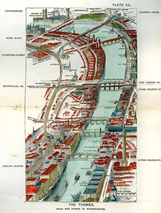 Framed Print : Walks of London - The Thames From Tower To Westminster Framed Print : Walks of London - The Thames From Tower To Westminster