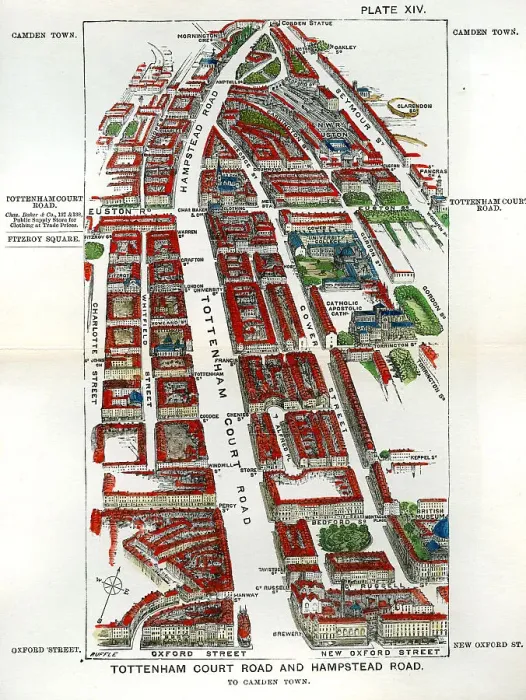 Framed Print : Walks of London - Tottenham Court Road and Hampstead ? Framed Print : Walks of London - Tottenham Court Road and Hampstead ?