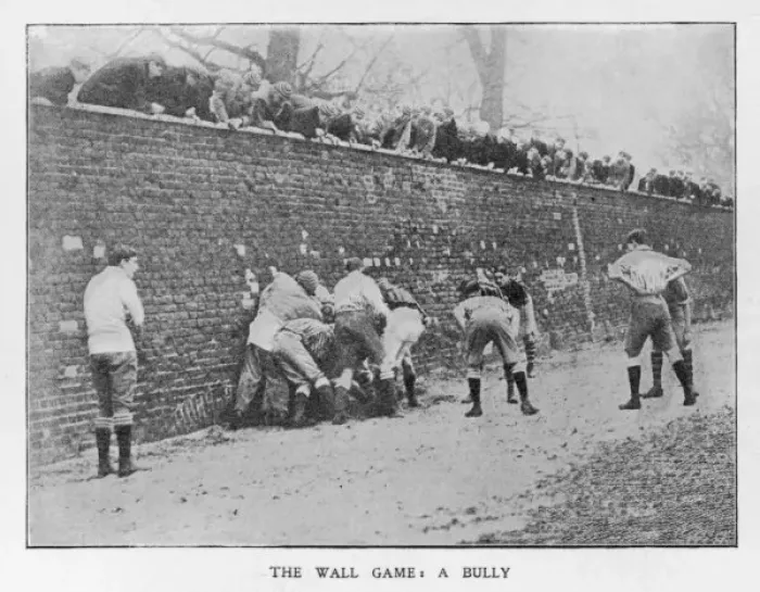 Framed Print : Wall Game / Eton / 1906 Framed Print : Wall Game / Eton / 1906