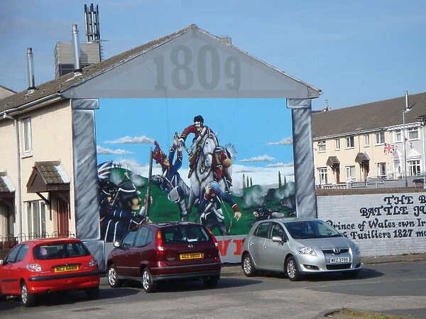Wall mural of the Bloody Battle - 1809 at Belfast