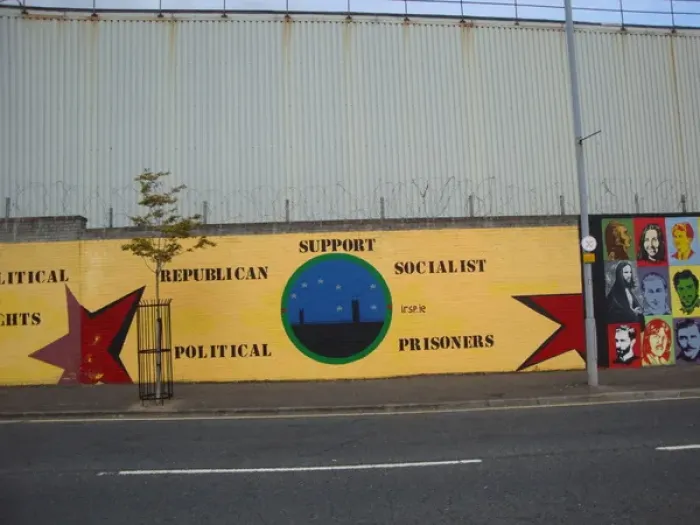Framed Print : Wall mural of Support at Belfast Framed Print : Wall mural of Support at Belfast