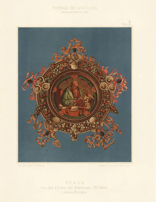 Framed Print : Wall painting from the Church of the Hermits, Padua, 15th centur Framed Print : Wall painting from the Church of the Hermits, Padua, 15th centur
