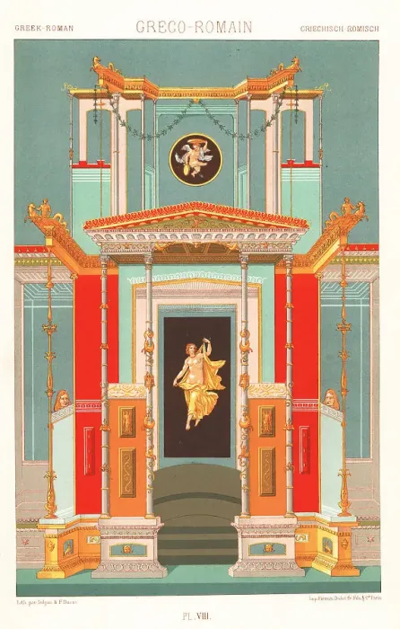 Framed Print : Wall painting from the House of Marcus Lucretius, Pompeii Framed Print : Wall painting from the House of Marcus Lucretius, Pompeii