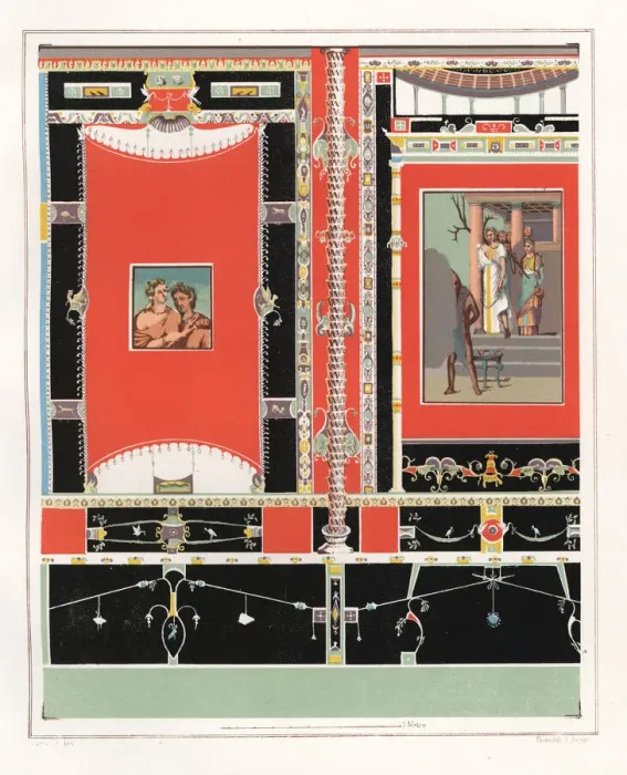Framed Print : Wall painting of Iphigenia from the tablinum Framed Print : Wall painting of Iphigenia from the tablinum