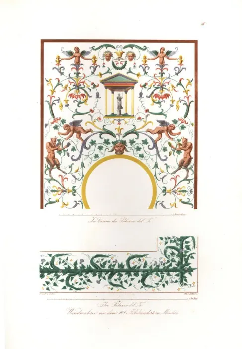 Framed Print : Wall paintings from the Casino and the Palace Framed Print : Wall paintings from the Casino and the Palace