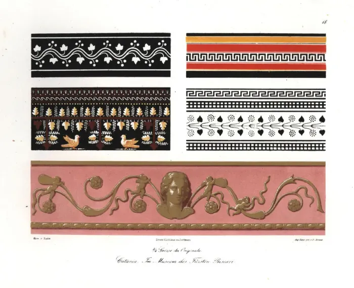 Framed Print : Wall paintings from the Museo Biscari, Catania Framed Print : Wall paintings from the Museo Biscari, Catania