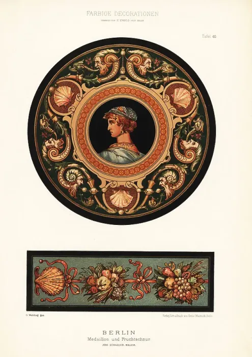 Framed Print : Wall panels by Schaller, Berlin, Germany Framed Print : Wall panels by Schaller, Berlin, Germany