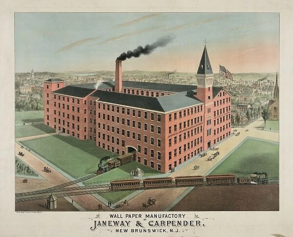 Wall paper manufactory of Janeway & Carpender, New Brunswick