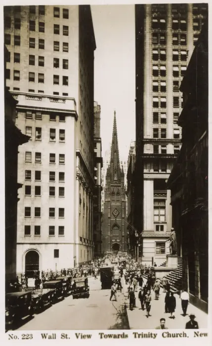 Framed Print : Wall Street - New York City, USA - Trinity Church Framed Print : Wall Street - New York City, USA - Trinity Church