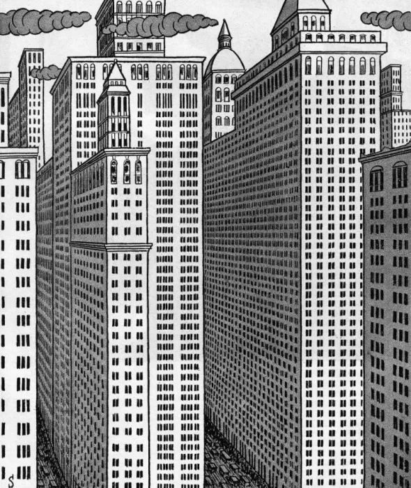Framed Print : Wall Street (Schilling) Framed Print : Wall Street (Schilling)