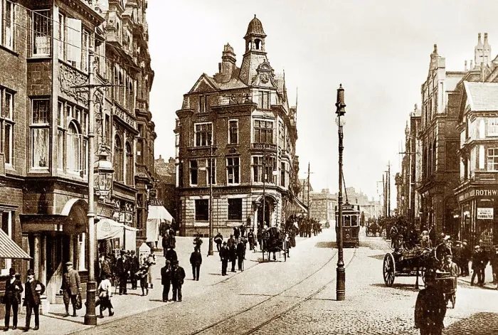 Framed Print : Wallgate, Wigan early 1900's Framed Print : Wallgate, Wigan early 1900's
