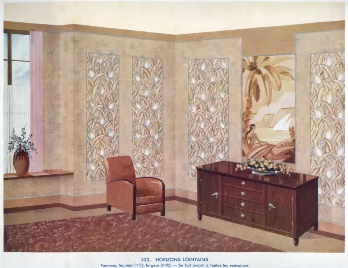 Framed Print : Wallpaper designs shown in a sample interior Framed Print : Wallpaper designs shown in a sample interior
