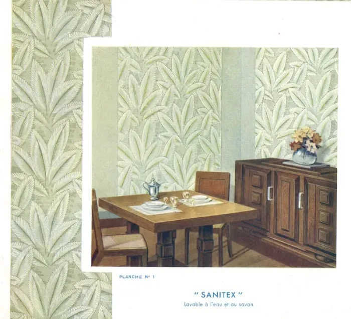 Framed Print : Wallpaper designs shown in a sample interior Framed Print : Wallpaper designs shown in a sample interior