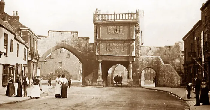 Framed Print : Walmgate Bar 1895 York Framed Print : Walmgate Bar 1895 York