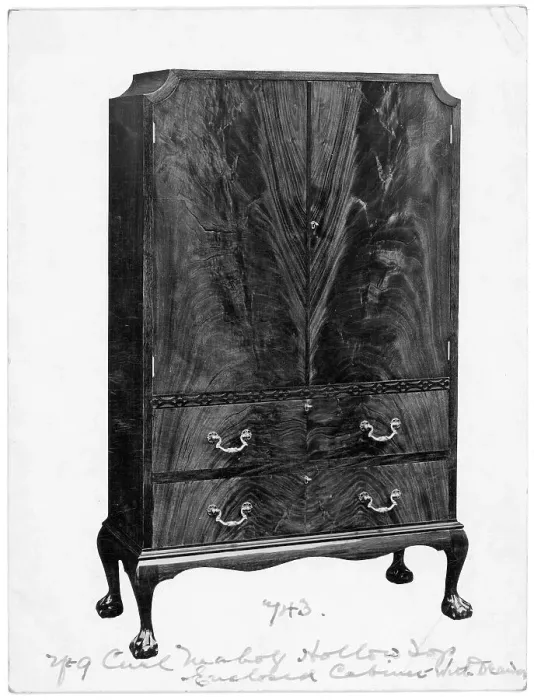 Framed Print : A Walnut cabinet with drawers Framed Print : A Walnut cabinet with drawers