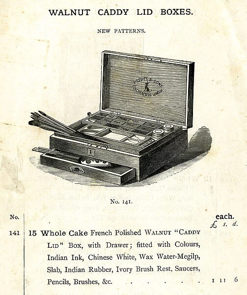 Walnut Caddy Lid Box