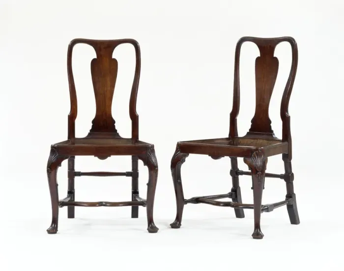 Framed Print : Walnut India-back chairs Framed Print : Walnut India-back chairs