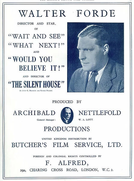 Walter Forde, four Archibald Nettlefold films
