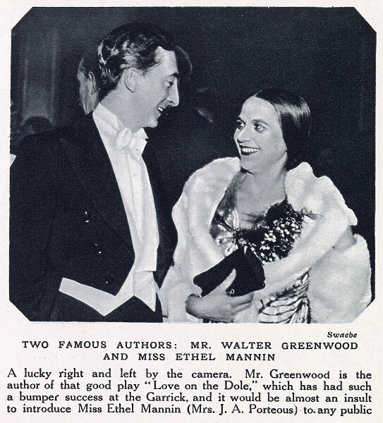 Walter Greenwood and Ethel Mannin