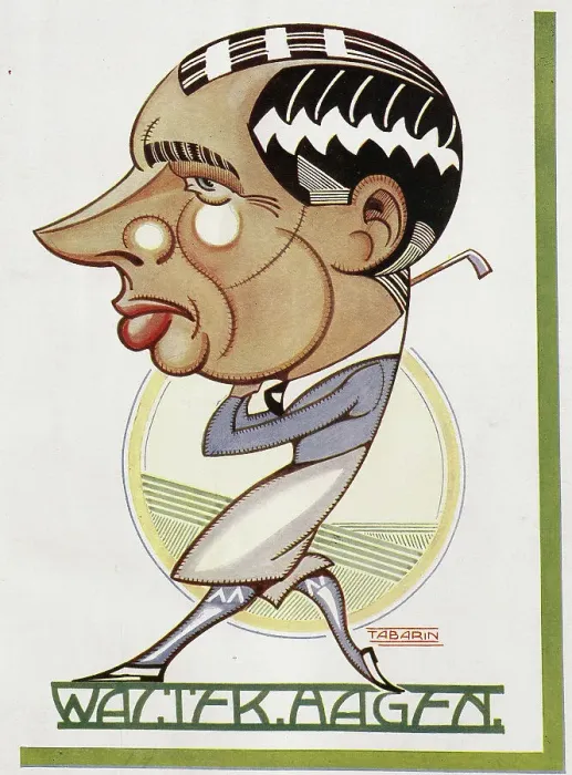Framed Print : Walter Hagen Caricature Framed Print : Walter Hagen Caricature