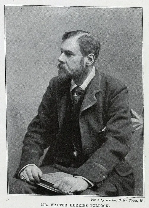 Framed Print : Walter Herries Pollock, journalist, seated studio portrait Framed Print : Walter Herries Pollock, journalist, seated studio portrait