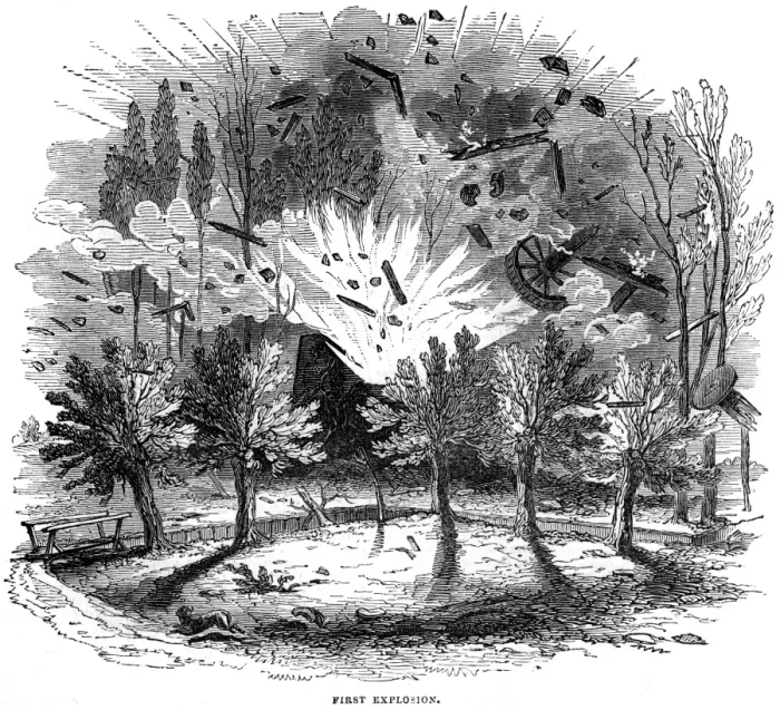 Framed Print : Waltham Abbey explosion Framed Print : Waltham Abbey explosion