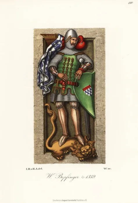 Framed Print : Walther von Bopfinger, died 1359 Framed Print : Walther von Bopfinger, died 1359