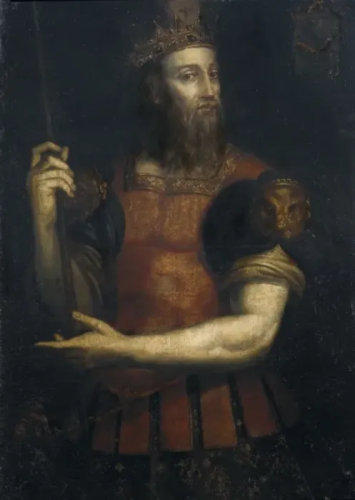 Framed Print : WAMBA (672-680). Work by ARIOSTO, Filippo (16th Framed Print : WAMBA (672-680). Work by ARIOSTO, Filippo (16th