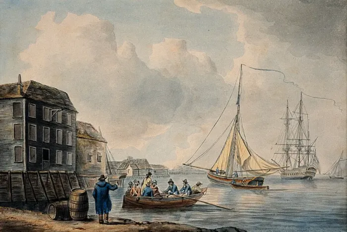 Framed Print : Wapping. Anderson, William 1757-1837 Framed Print : Wapping. Anderson, William 1757-1837