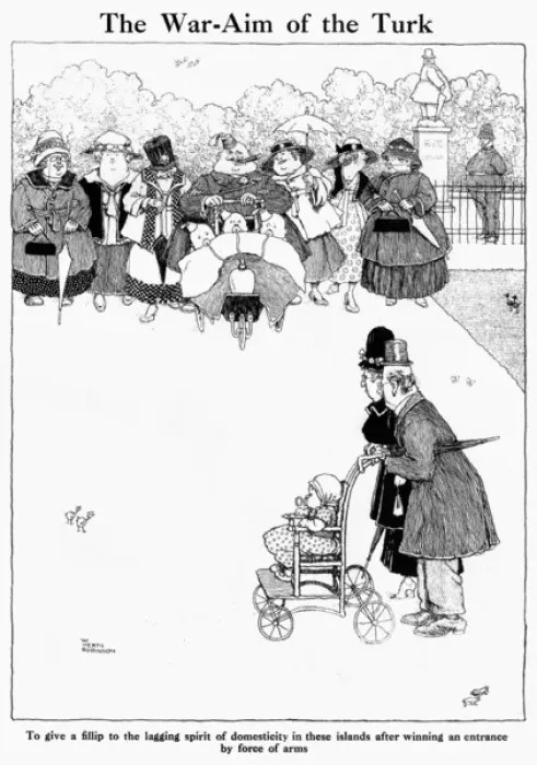 Framed Print : The War-Aim of the Turk, by W. Heath Robinson Framed Print : The War-Aim of the Turk, by W. Heath Robinson