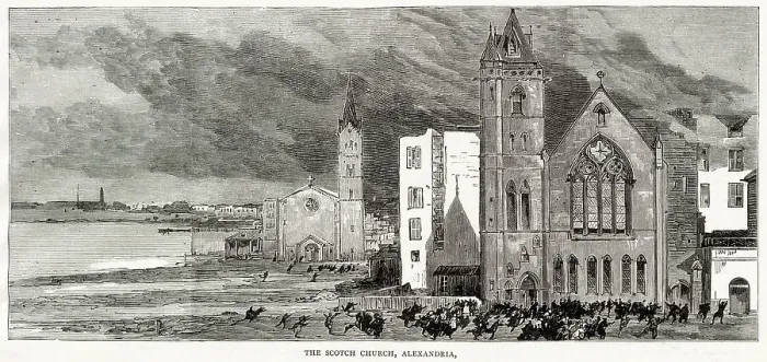 Framed Print : The War in Egypt ; the Scottish Church Framed Print : The War in Egypt ; the Scottish Church