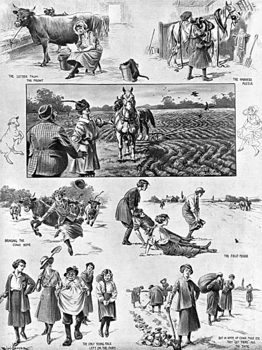 Framed Print : The War Farmers by Ralph Cleaver Framed Print : The War Farmers by Ralph Cleaver