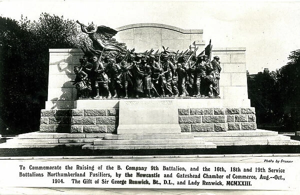 War Memorial, Newcastle and Gateshead Chamber of Commerce
