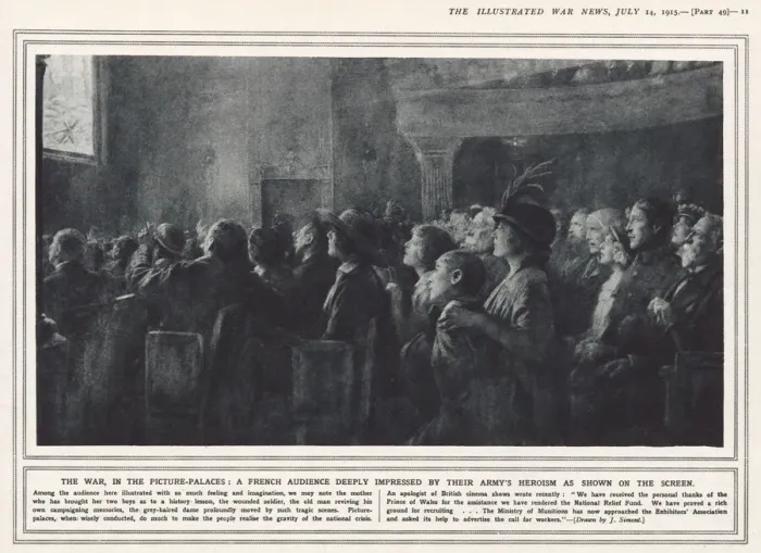 Framed Print : The War in the Picture-Palaces, French cinema Framed Print : The War in the Picture-Palaces, French cinema