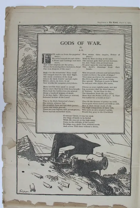 Framed Print : War Poems from The Times Framed Print : War Poems from The Times