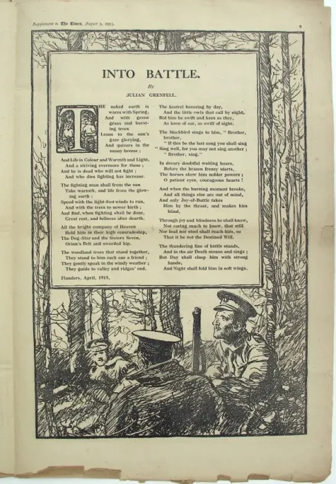 Framed Print : War Poems from The Times Framed Print : War Poems from The Times