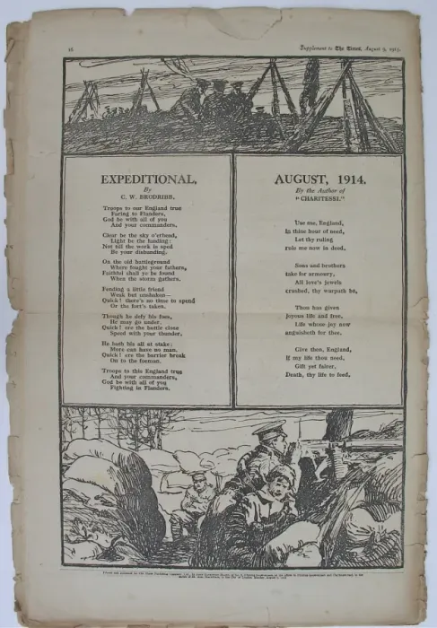 Framed Print : War Poems from The Times Framed Print : War Poems from The Times