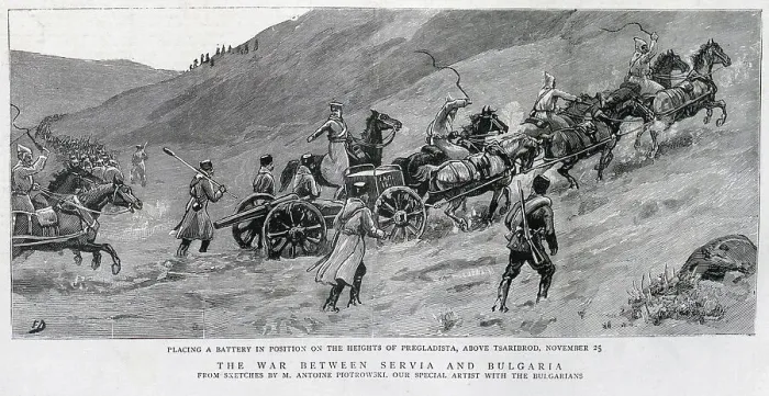 Framed Print : War Preparations, Serbo-Bulgarian War Framed Print : War Preparations, Serbo-Bulgarian War