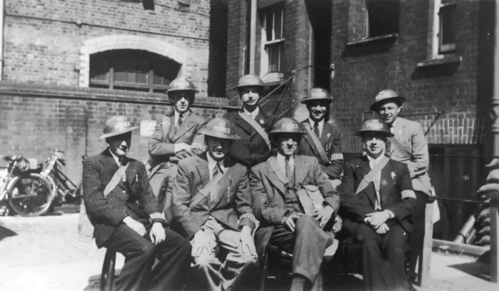 Framed Print : War Reserve policemen, London Framed Print : War Reserve policemen, London