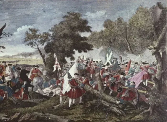 Framed Print : War of the Spanish Succession (1709). Battle Framed Print : War of the Spanish Succession (1709). Battle