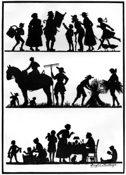 Framed Print : War Time in the Country in Silhouette Framed Print : War Time in the Country in Silhouette