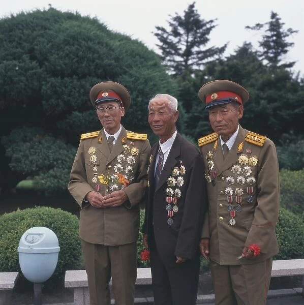 War veterans in Pyongyang, North Korea