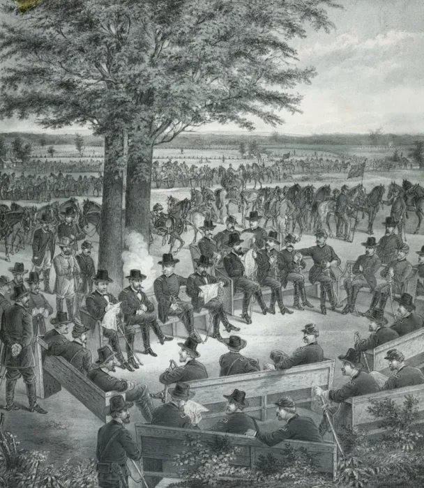 Framed Print : The war in Virginia Lieutenant General Grant in a council of Framed Print : The war in Virginia Lieutenant General Grant in a council of