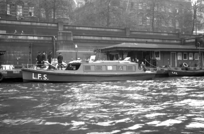 Framed Print : War Weapons Week and London Fire Brigade fireboats, WW2 Framed Print : War Weapons Week and London Fire Brigade fireboats, WW2