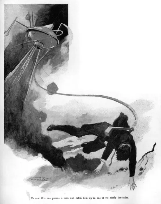 Framed Print : War of the Worlds by H. G. Wells - First Publication Framed Print : War of the Worlds by H. G. Wells - First Publication