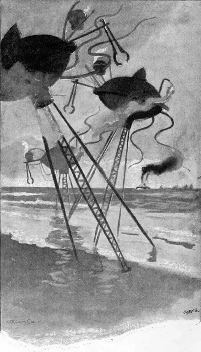 Framed Print : War of the Worlds by H. G. Wells - First Publication Framed Print : War of the Worlds by H. G. Wells - First Publication